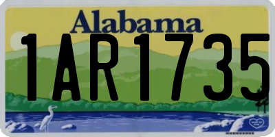 AL license plate 1AR1735