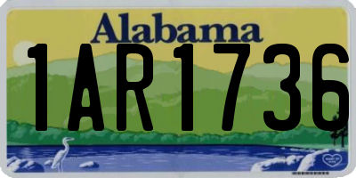 AL license plate 1AR1736