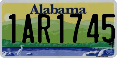 AL license plate 1AR1745
