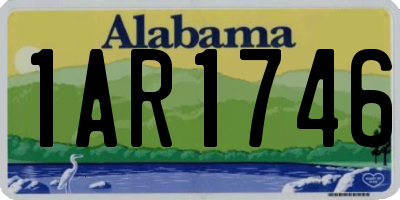 AL license plate 1AR1746