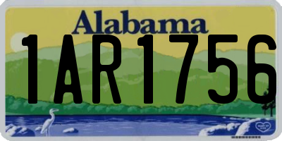 AL license plate 1AR1756