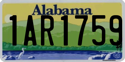 AL license plate 1AR1759