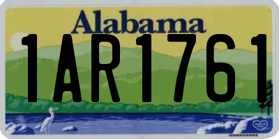AL license plate 1AR1761