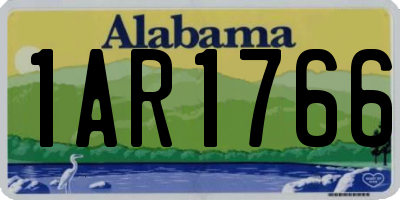 AL license plate 1AR1766