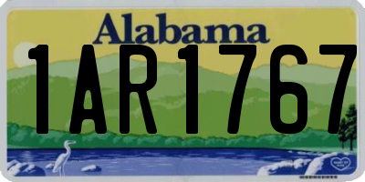 AL license plate 1AR1767