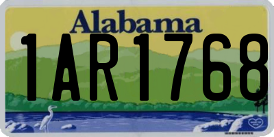 AL license plate 1AR1768