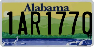 AL license plate 1AR1770