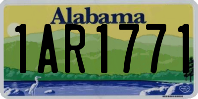 AL license plate 1AR1771