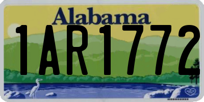 AL license plate 1AR1772