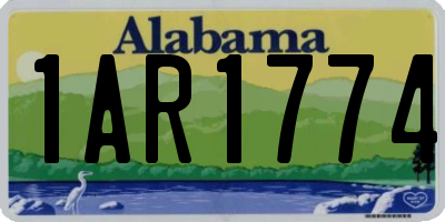 AL license plate 1AR1774