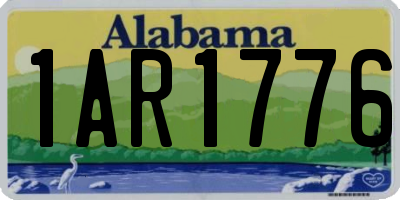 AL license plate 1AR1776