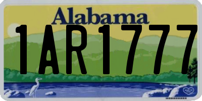 AL license plate 1AR1777