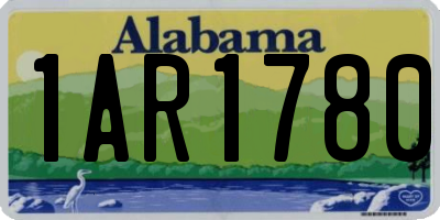 AL license plate 1AR1780