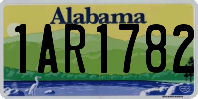 AL license plate 1AR1782