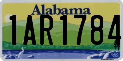 AL license plate 1AR1784