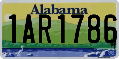 AL license plate 1AR1786