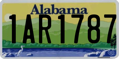 AL license plate 1AR1787
