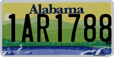 AL license plate 1AR1788