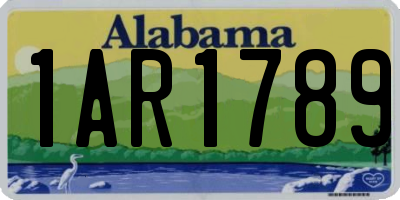 AL license plate 1AR1789