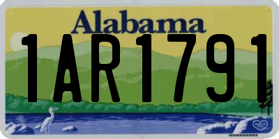 AL license plate 1AR1791