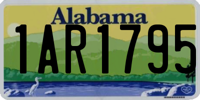AL license plate 1AR1795