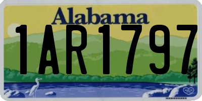 AL license plate 1AR1797