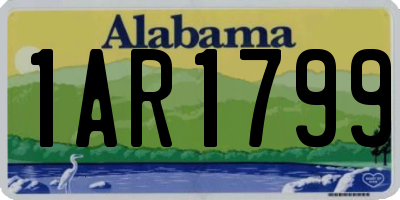 AL license plate 1AR1799