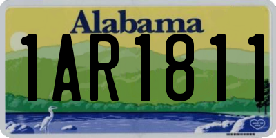 AL license plate 1AR1811