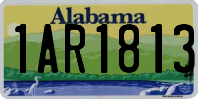 AL license plate 1AR1813