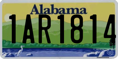 AL license plate 1AR1814