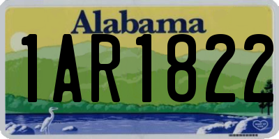 AL license plate 1AR1822