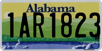 AL license plate 1AR1823