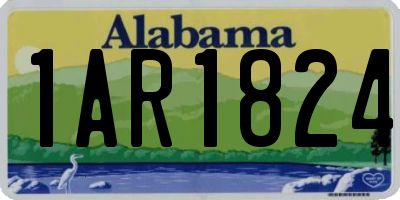 AL license plate 1AR1824