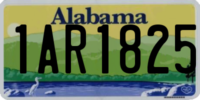 AL license plate 1AR1825