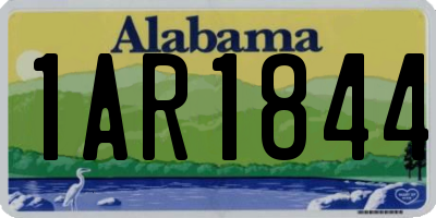 AL license plate 1AR1844