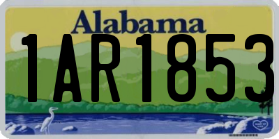 AL license plate 1AR1853
