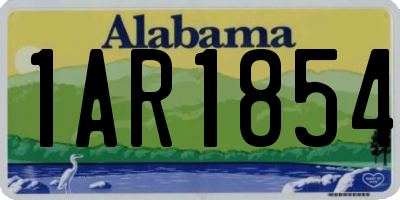 AL license plate 1AR1854