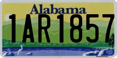 AL license plate 1AR1857