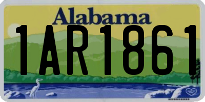 AL license plate 1AR1861