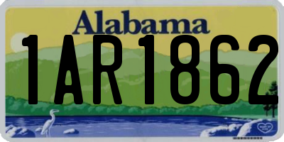 AL license plate 1AR1862