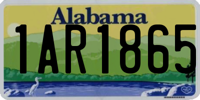 AL license plate 1AR1865