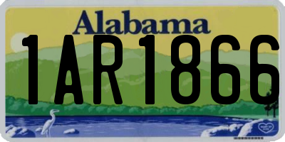 AL license plate 1AR1866