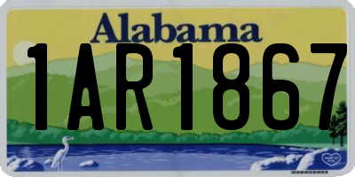 AL license plate 1AR1867