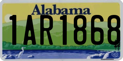 AL license plate 1AR1868