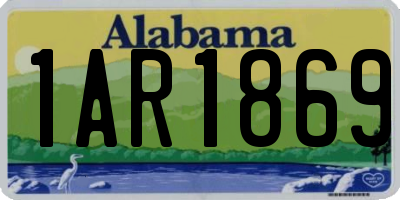 AL license plate 1AR1869