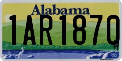 AL license plate 1AR1870