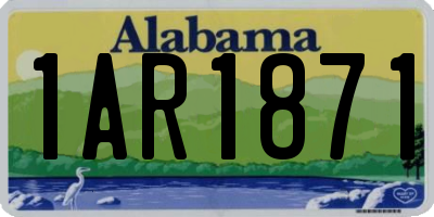 AL license plate 1AR1871