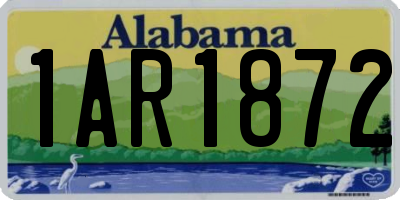 AL license plate 1AR1872