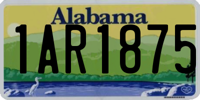 AL license plate 1AR1875
