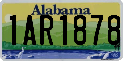 AL license plate 1AR1878